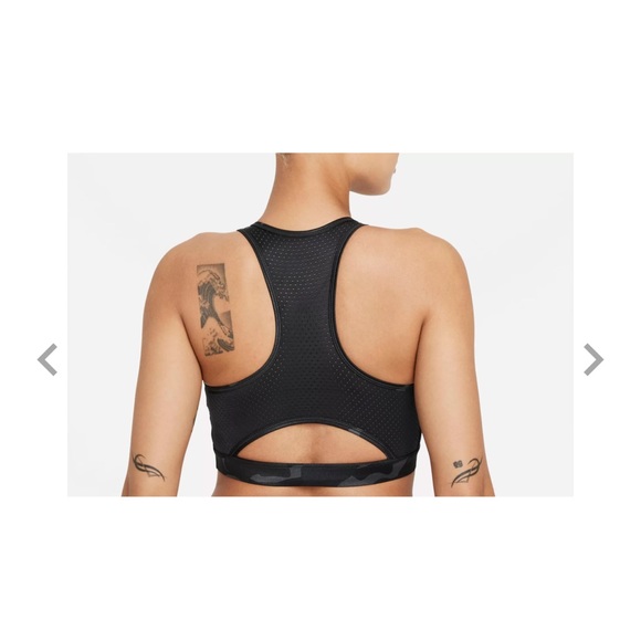 Nike Dri-FIT Swoosh Shine High-Neck Sports Bra - Picture 2 of 4